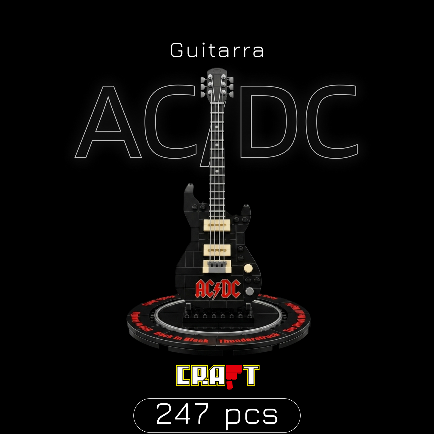 Guitarra AC/DC (247 pe&ccedil;as)