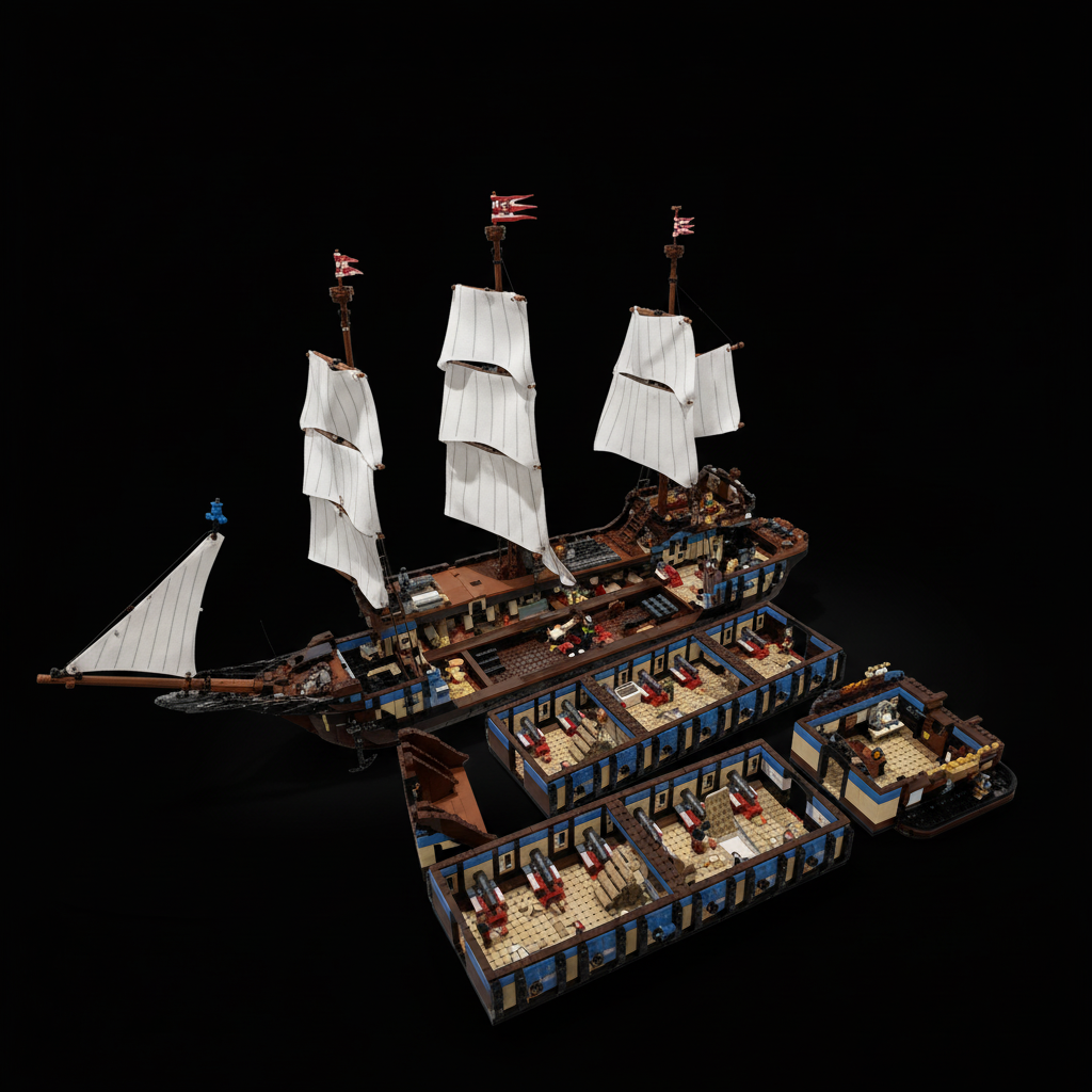 Navio Imperial do Caribe (1664 pe&ccedil;as)