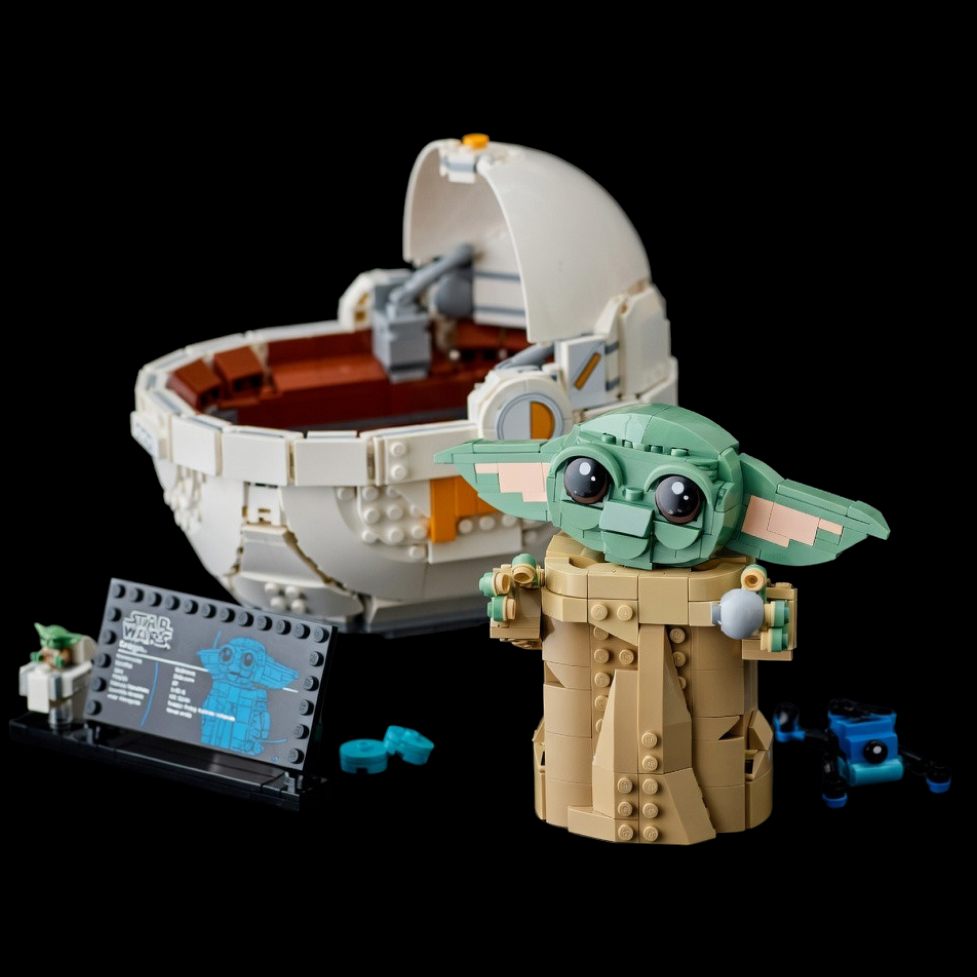 Baby Yoda no Carrinho Flutuante (1048 pe&ccedil;as)