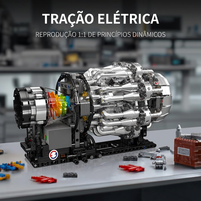 Motor Turbojato Mec&acirc;nico (1214 pe&ccedil;as)