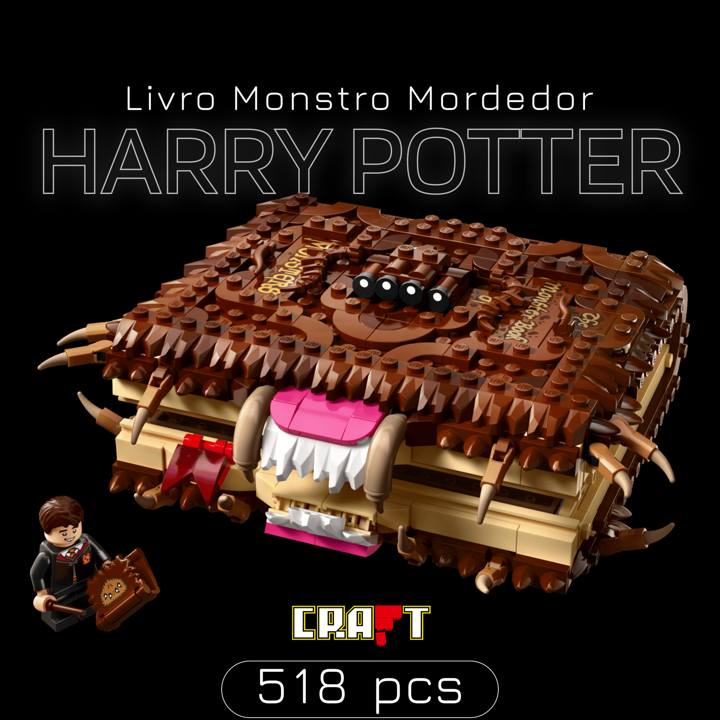 Harry Potter - Livro Monstro Mordedor (518 pe&ccedil;as)