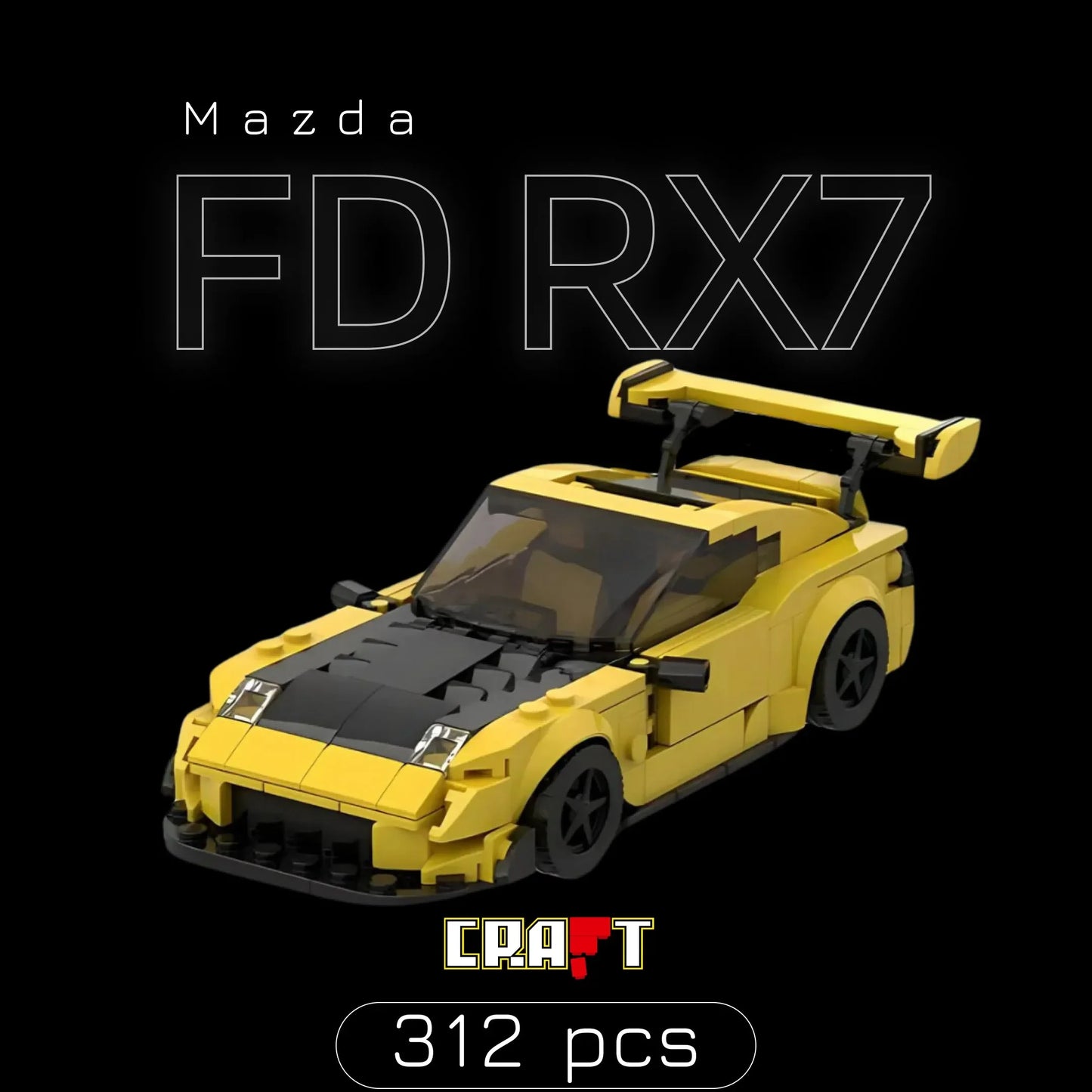 Mazda FD RX7 (312 p&ccedil;s) - Brics Craft