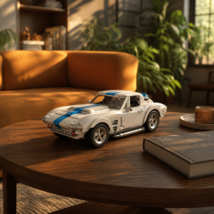 Hot Wheels Corvette Grand Sport (918 pcs) &mdash; 03 ambiente sala iluminada