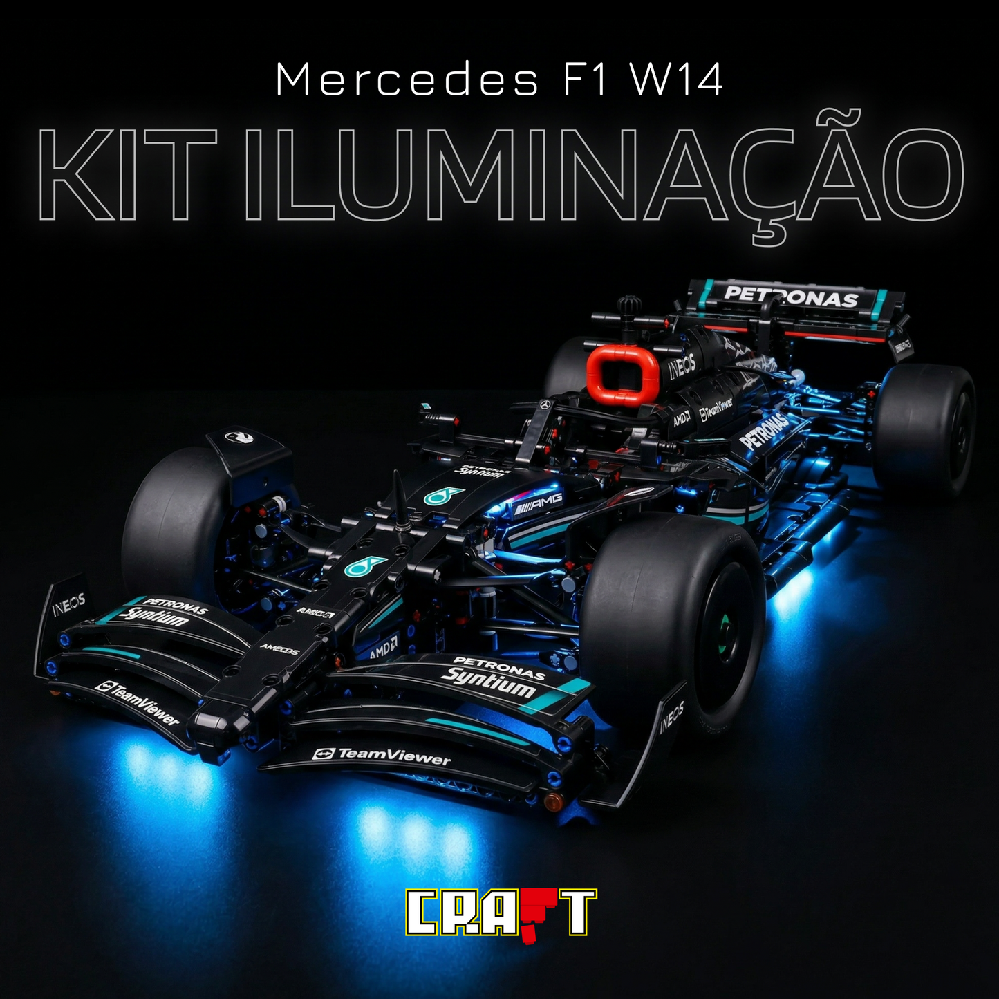 F&oacute;rmula 1 - Mercedes AMG W14 (1642 pe&ccedil;as)