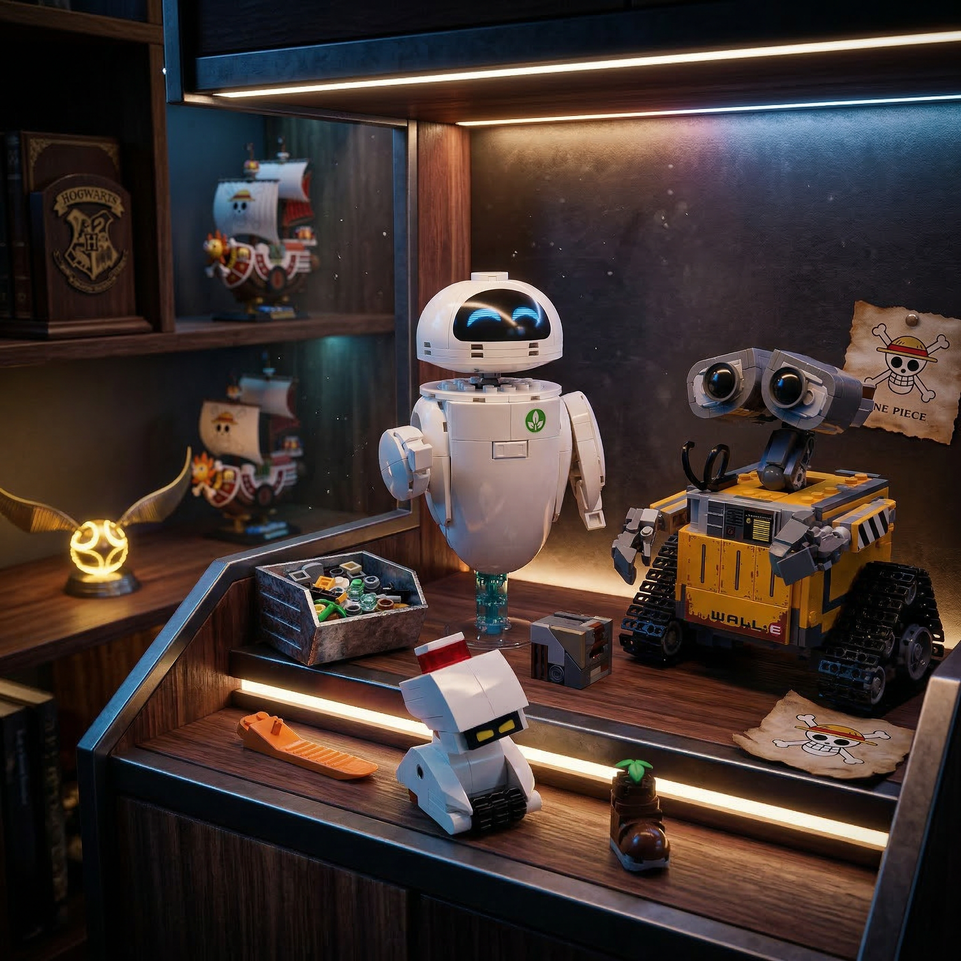 Wall-E e Eva (811 pe&ccedil;as)