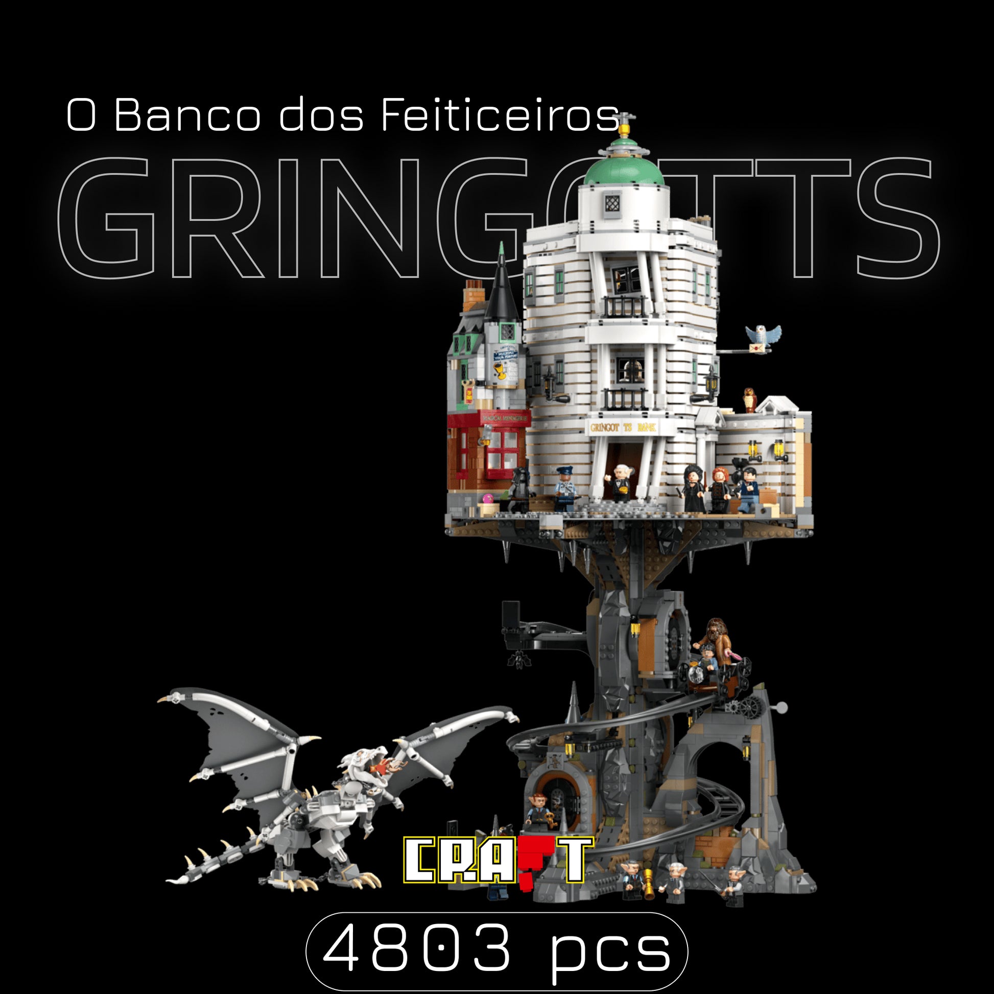 Harry Potter - Gringotts: O Banco dos Feiticeiros (4803 pe&ccedil;as)