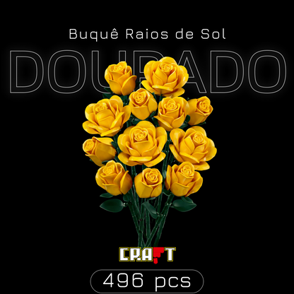 Buqu&ecirc; Raios de Sol Dourado (496 pe&ccedil;as)