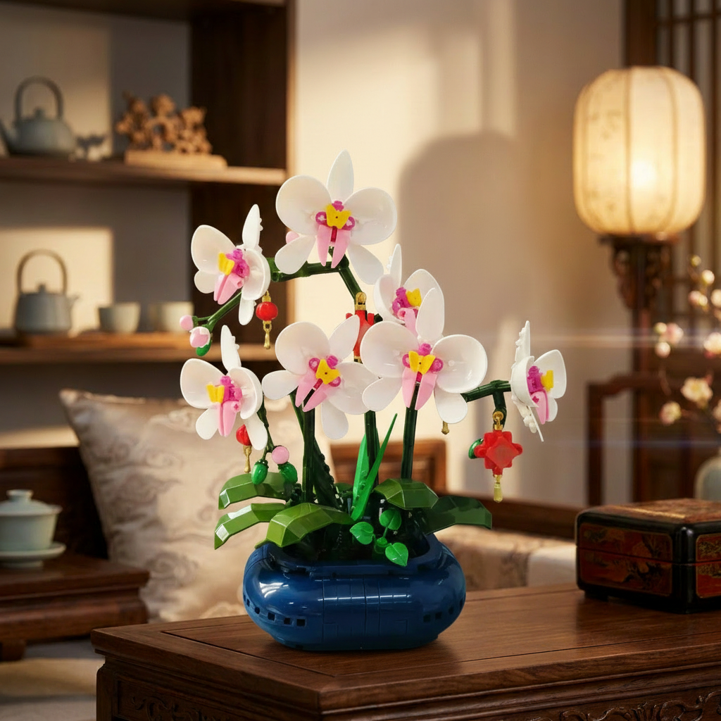 Orqu&iacute;dea Phalaenopsis em Vaso (587 pe&ccedil;as)