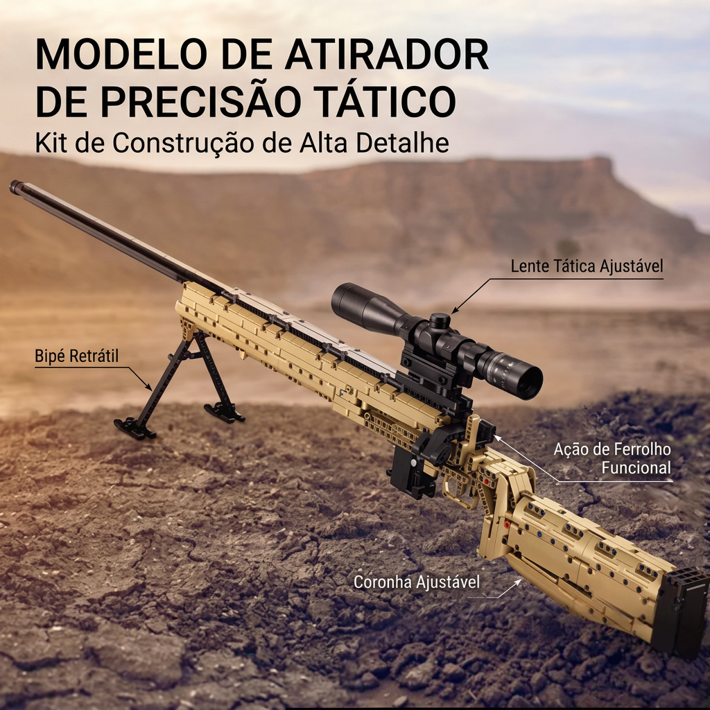 Fuzil de Precis&atilde;o M24 (1086 pe&ccedil;as)