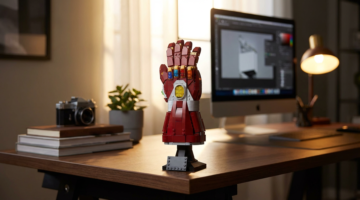Manopla de Nanotecnologia montada em exposi&ccedil;&atilde;o