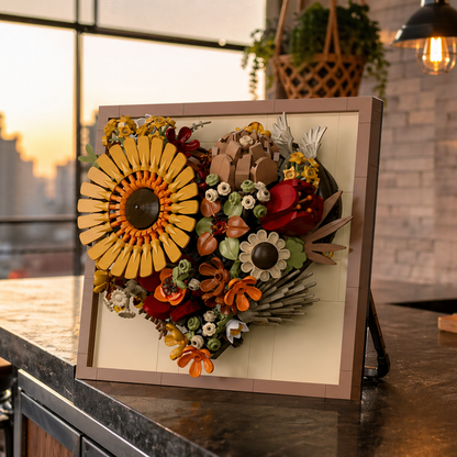 Moldura Floral 3D - Girassol (727 pe&ccedil;as)