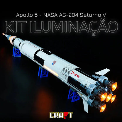 Kit de Ilumina&ccedil;&atilde;o para o Saturno V (1969 pe&ccedil;as)