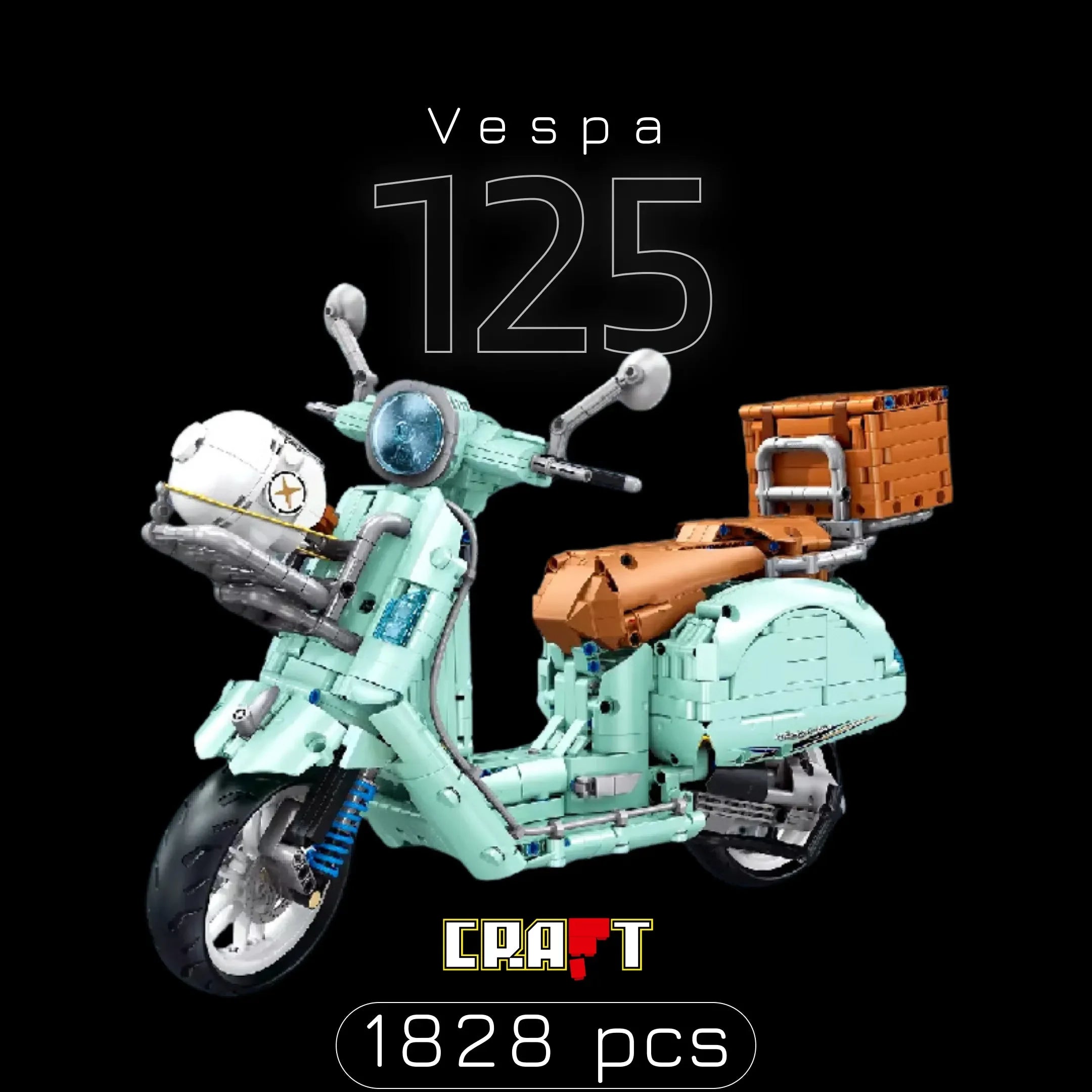 Vespa 125 (1828 peças)
