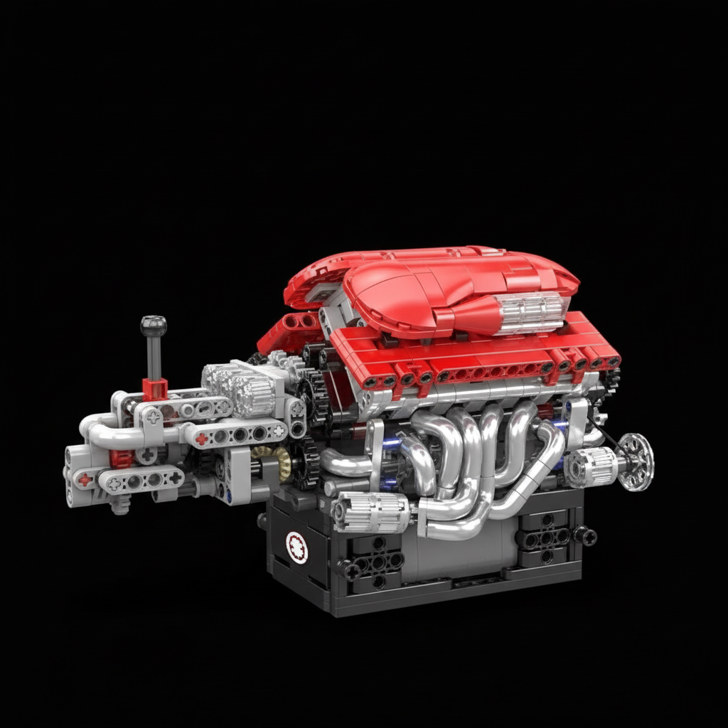 Motor Supercar com Transmiss&atilde;o V12 (863 pe&ccedil;as)