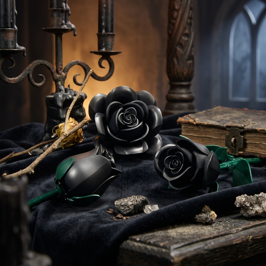 Buqu&ecirc; de Rosas Negras (784 pe&ccedil;as)