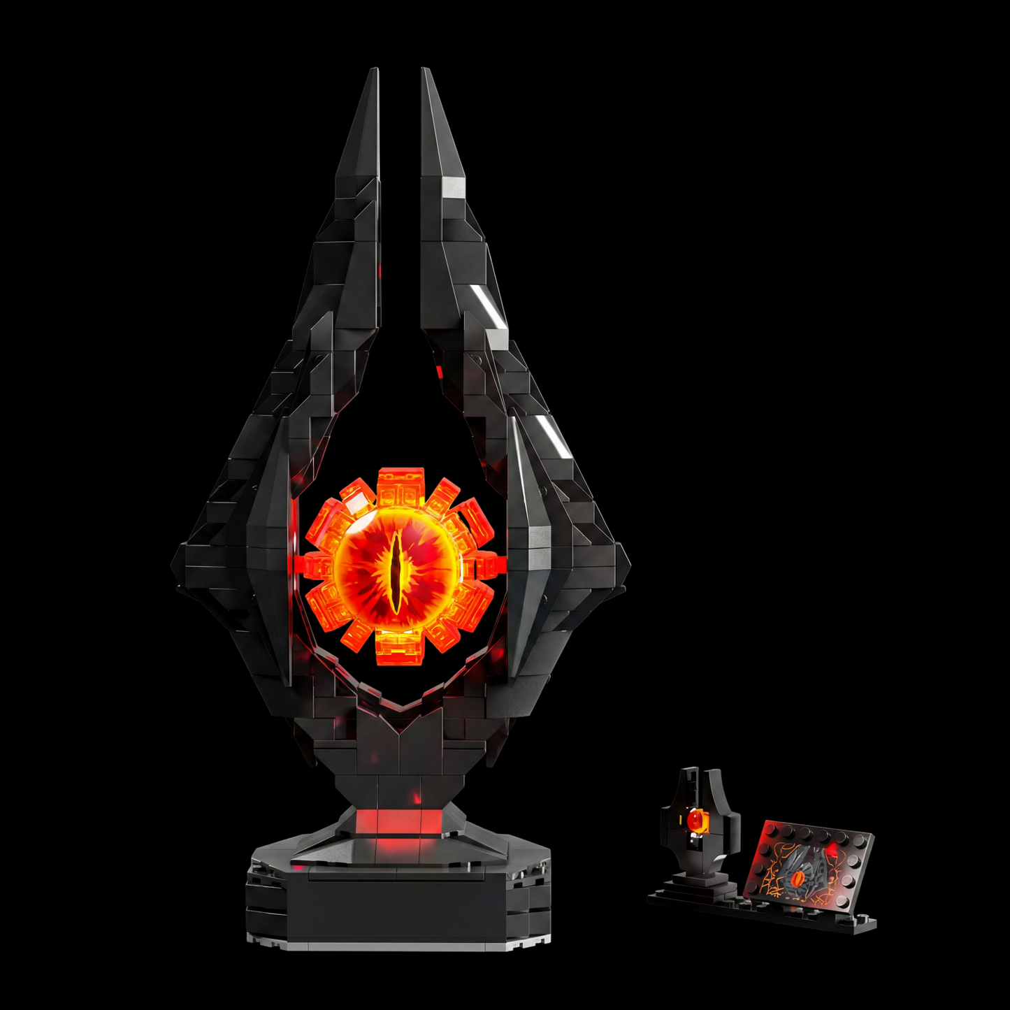 O Senhor dos An&eacute;is - Olho de Sauron com Ilumina&ccedil;&atilde;o (925 pe&ccedil;as)
