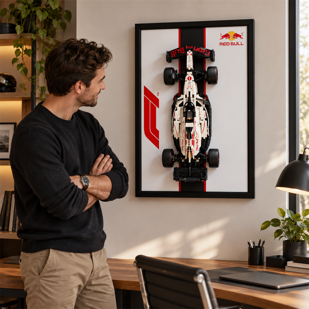 Quadro para Fórmula 1 - Max Verstappen RB21 com listra