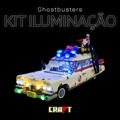 Kit de Ilumina&ccedil;&atilde;o para o Cadillac ECTO-1 dos Ca&ccedil;a-Fantasmas (2352 pe&ccedil;as)