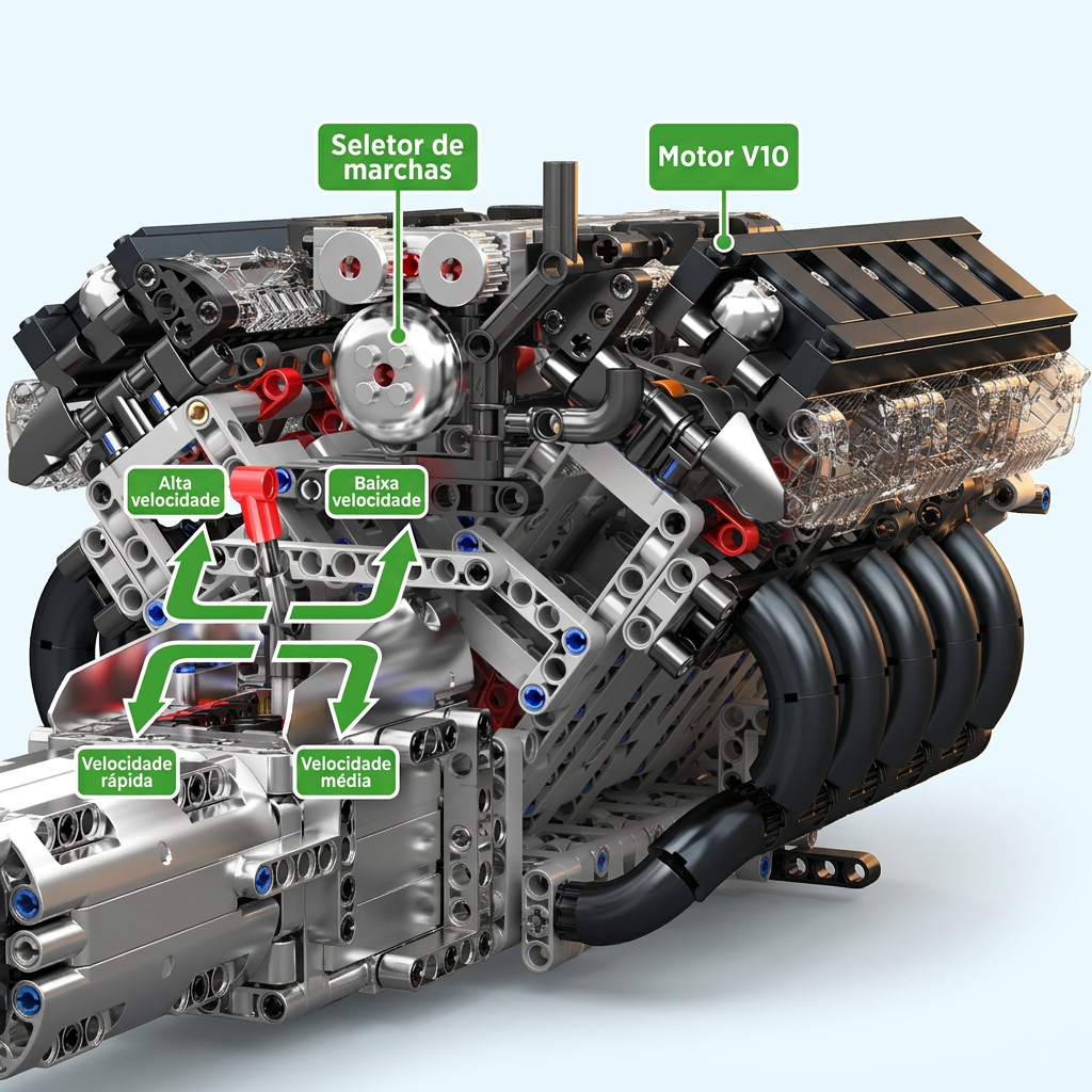 Motor V10 LFA (1834 pe&ccedil;as)