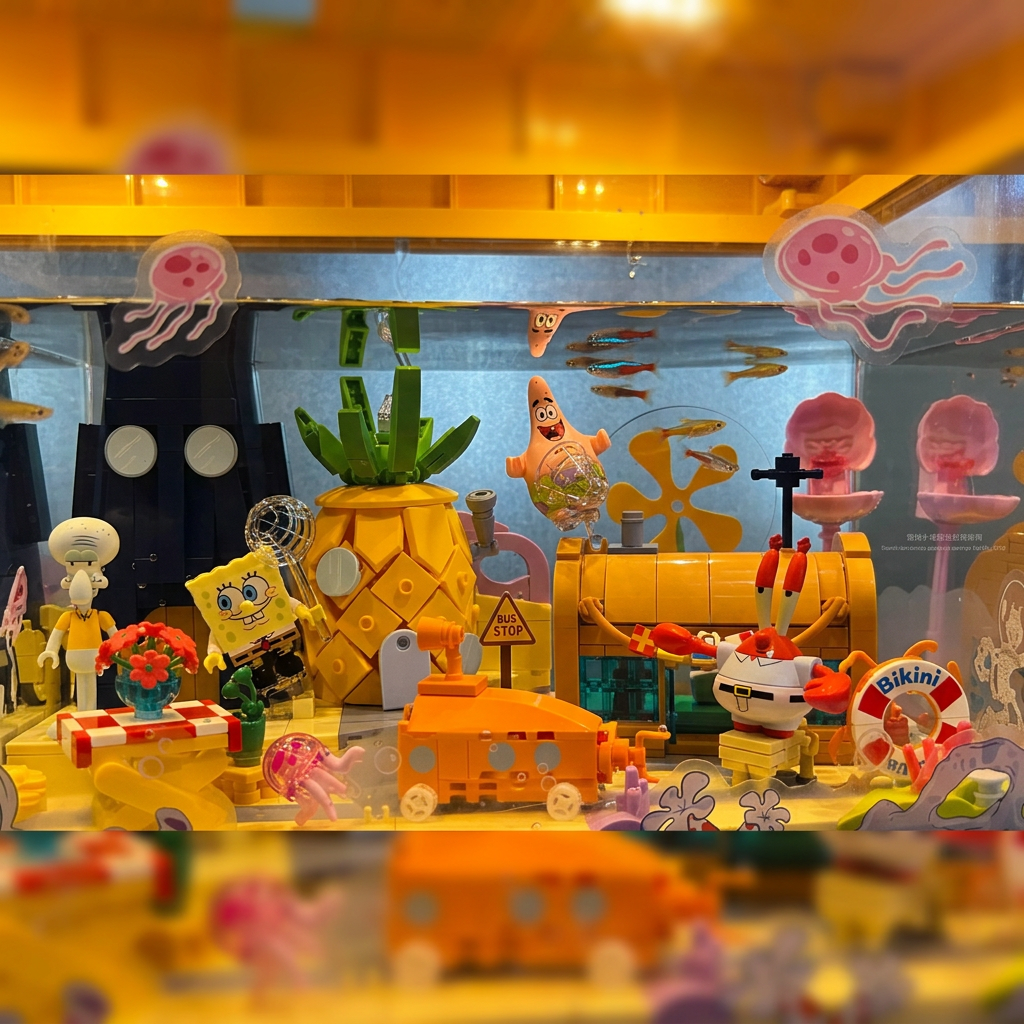 Bob Esponja - Praia da Fenda do Biquini (1140 pe&ccedil;as)