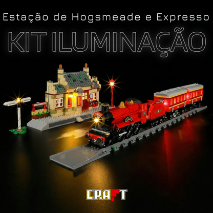 Kit de Ilumina&ccedil;&atilde;o para o Expresso de Hogwarts e Esta&ccedil;&atilde;o de Hogsmeade (1074 pe&ccedil;as)