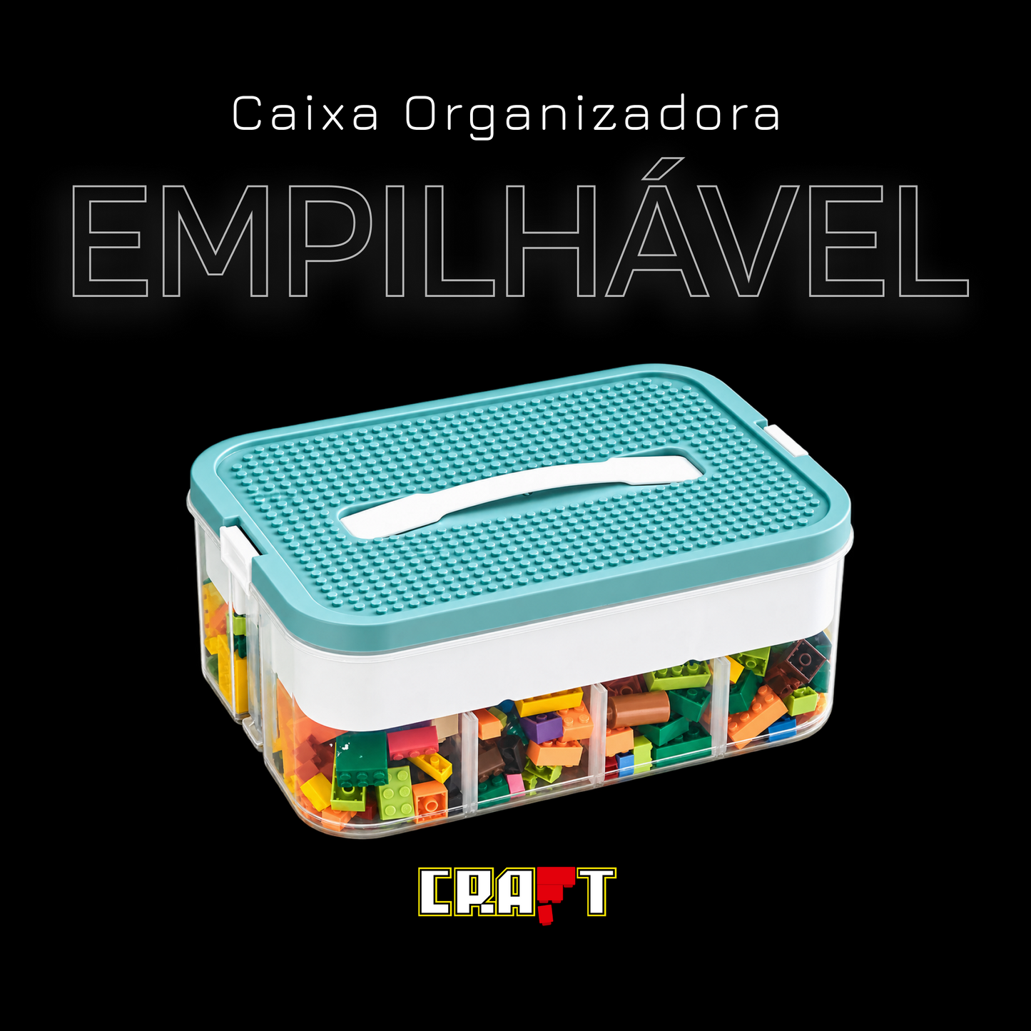Caixa Organizadora Empilh&aacute;vel