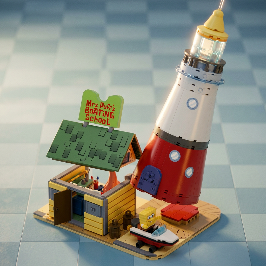 Bob Esponja - Escola de Barcos da Sra. Baiacu (629 pe&ccedil;as)