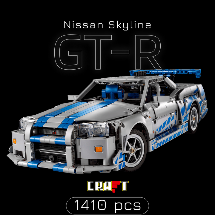 Nissan Skyline GT-R R34 - Velozes e Furiosos (1410 pe&ccedil;as)