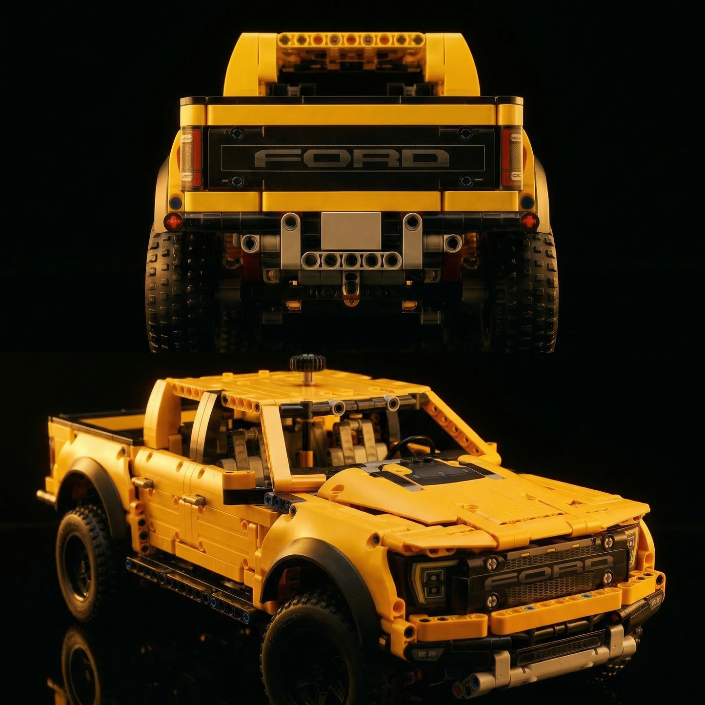 Ford F-150 Raptor Amarelo (1379 pe&ccedil;as)