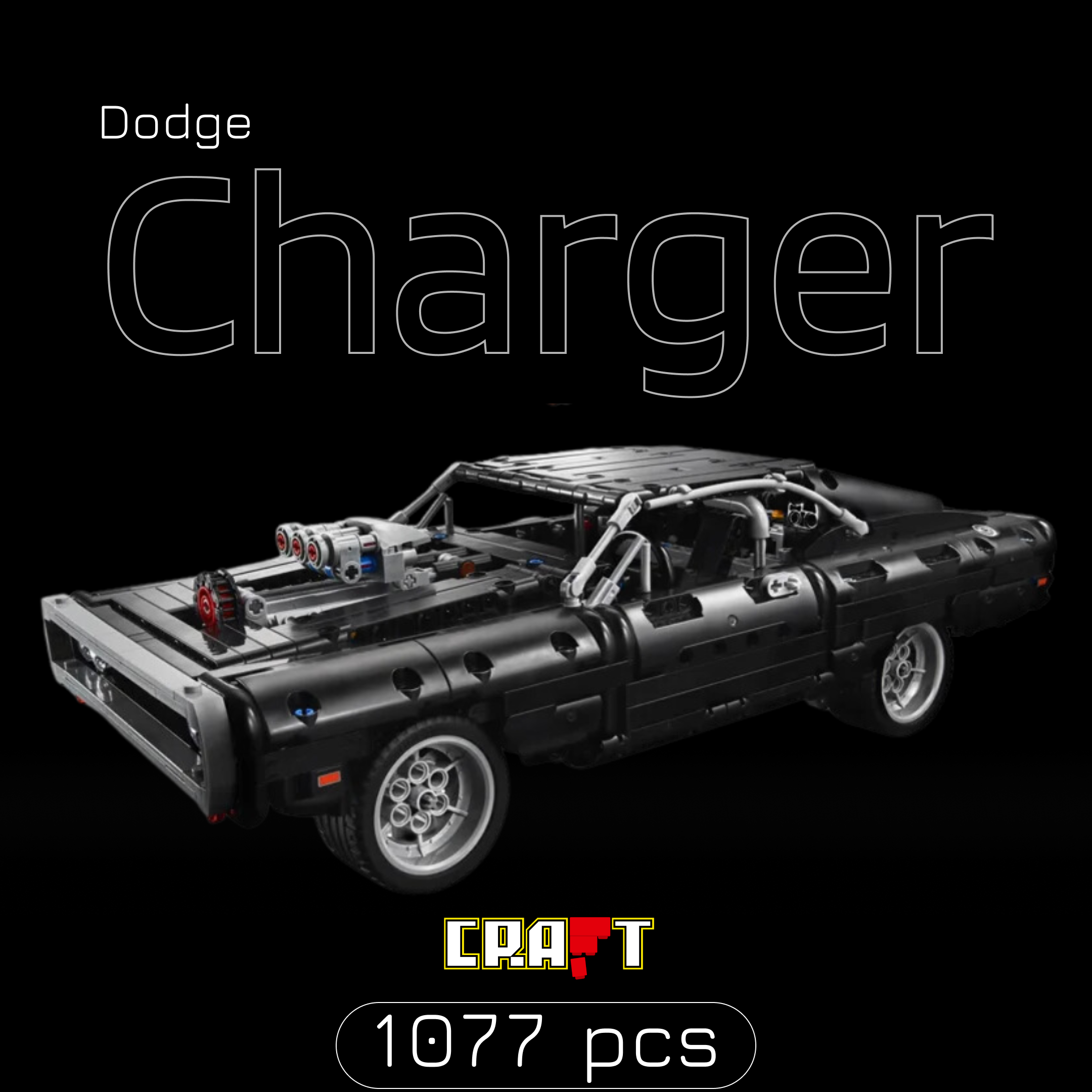 Dodge Charger 1970 - Velozes e Furiosos (1077 pe&ccedil;as)