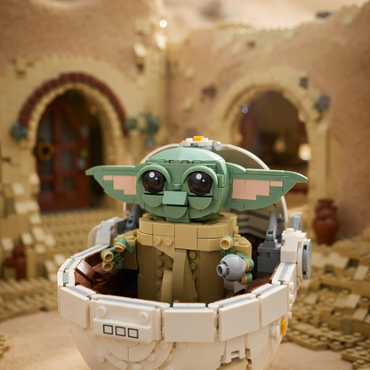 Baby Yoda no Carrinho Flutuante (1048 pe&ccedil;as)