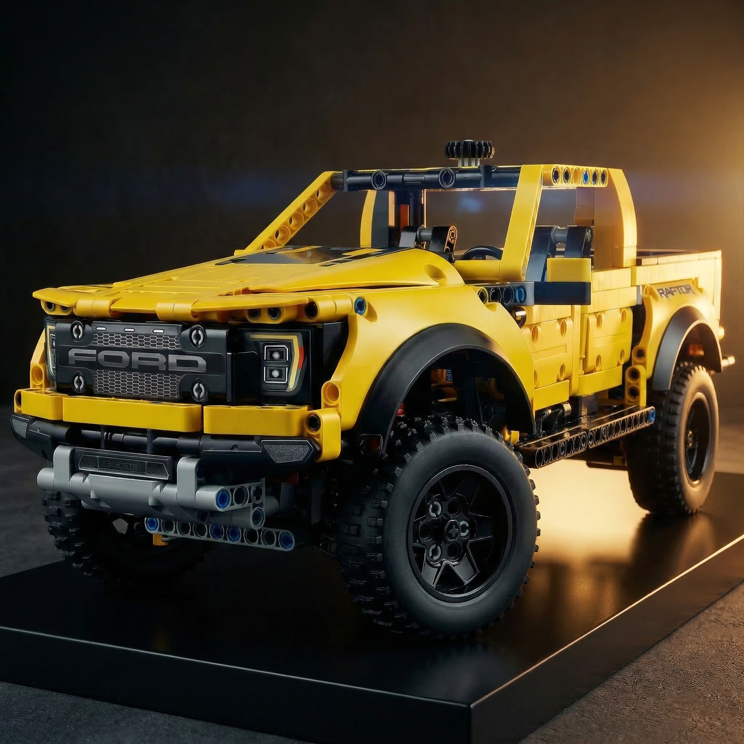 Ford F-150 Raptor Amarelo (1379 pe&ccedil;as)