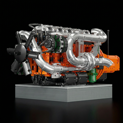Motor Inline-6 com Transmiss&atilde;o (3236 pe&ccedil;as)