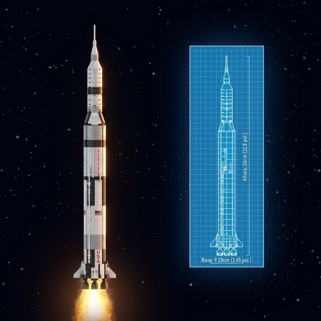 Saturno V: Miss&atilde;o Lunar Apollo  (602 pe&ccedil;as)