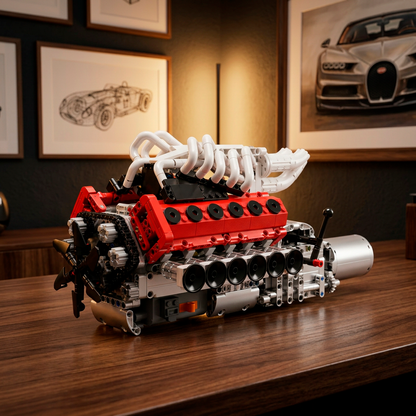 Motor V12 Aspirado Naturalmente (1366 pe&ccedil;as)