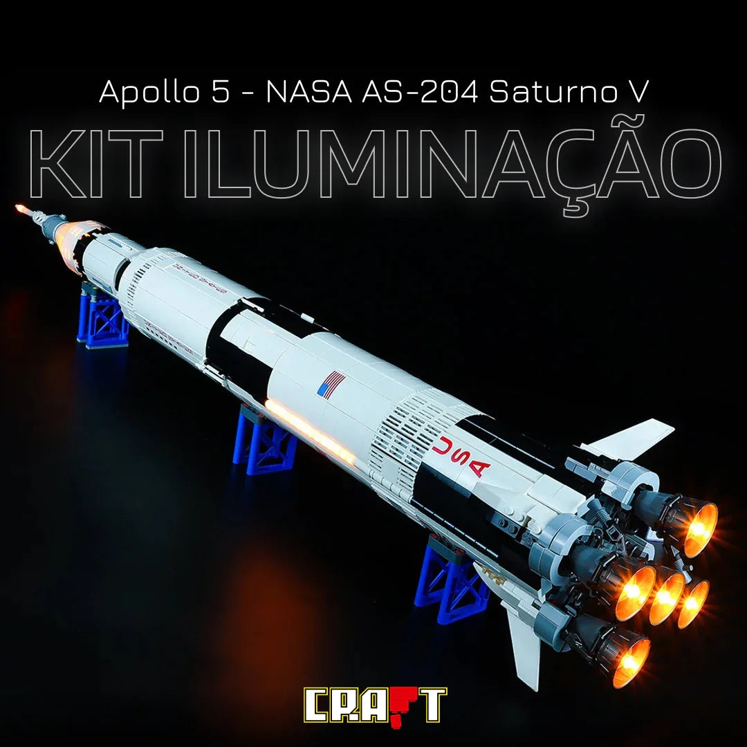 Kit de Iluminação para o Saturno V (1969 peças)