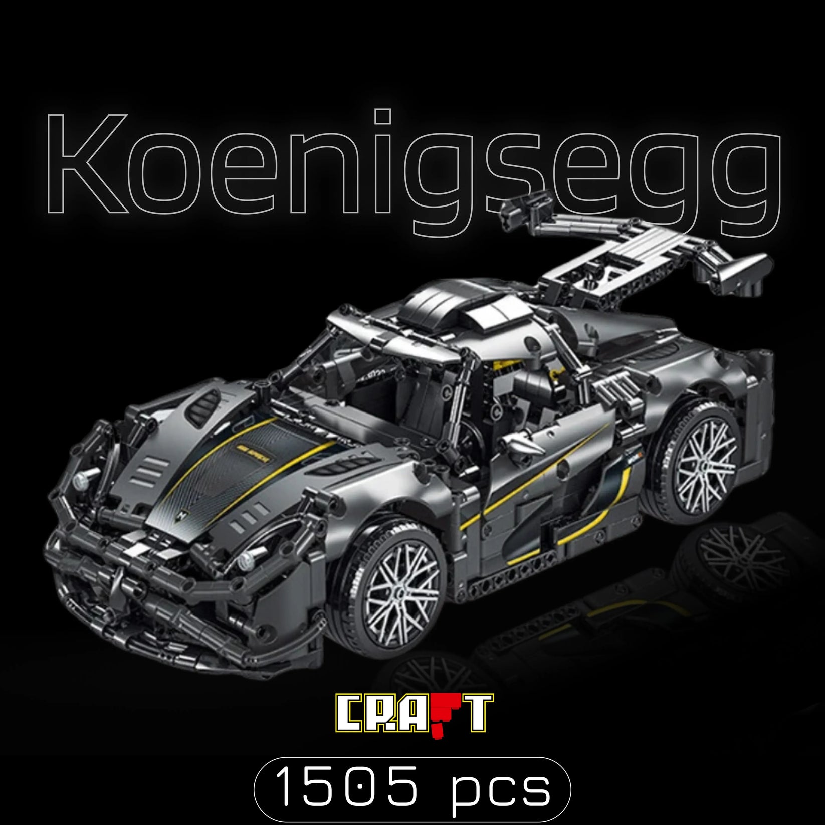 Koenigsegg One:1 (1505 p&ccedil;s) - Brics Craft