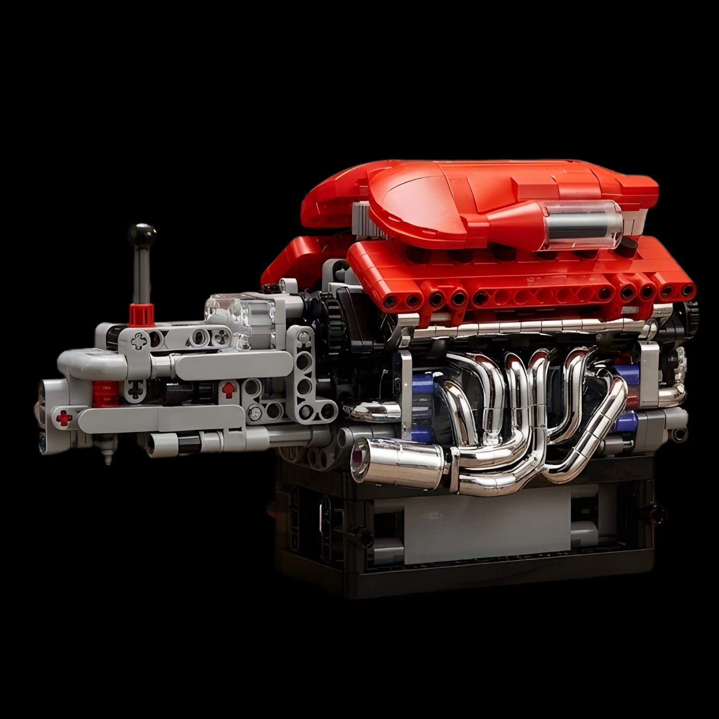 Motor V12 Supercar com Transmiss&atilde;o (863 pe&ccedil;as) - Brics Craft