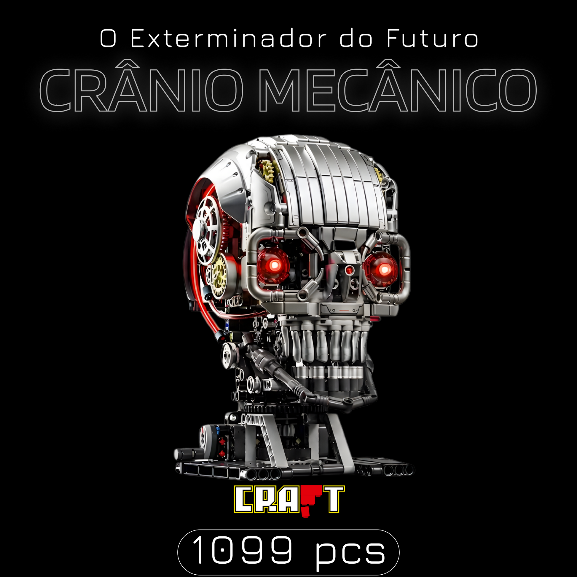 O Exterminador do Futuro: Crânio Mecânico (1099 peças)