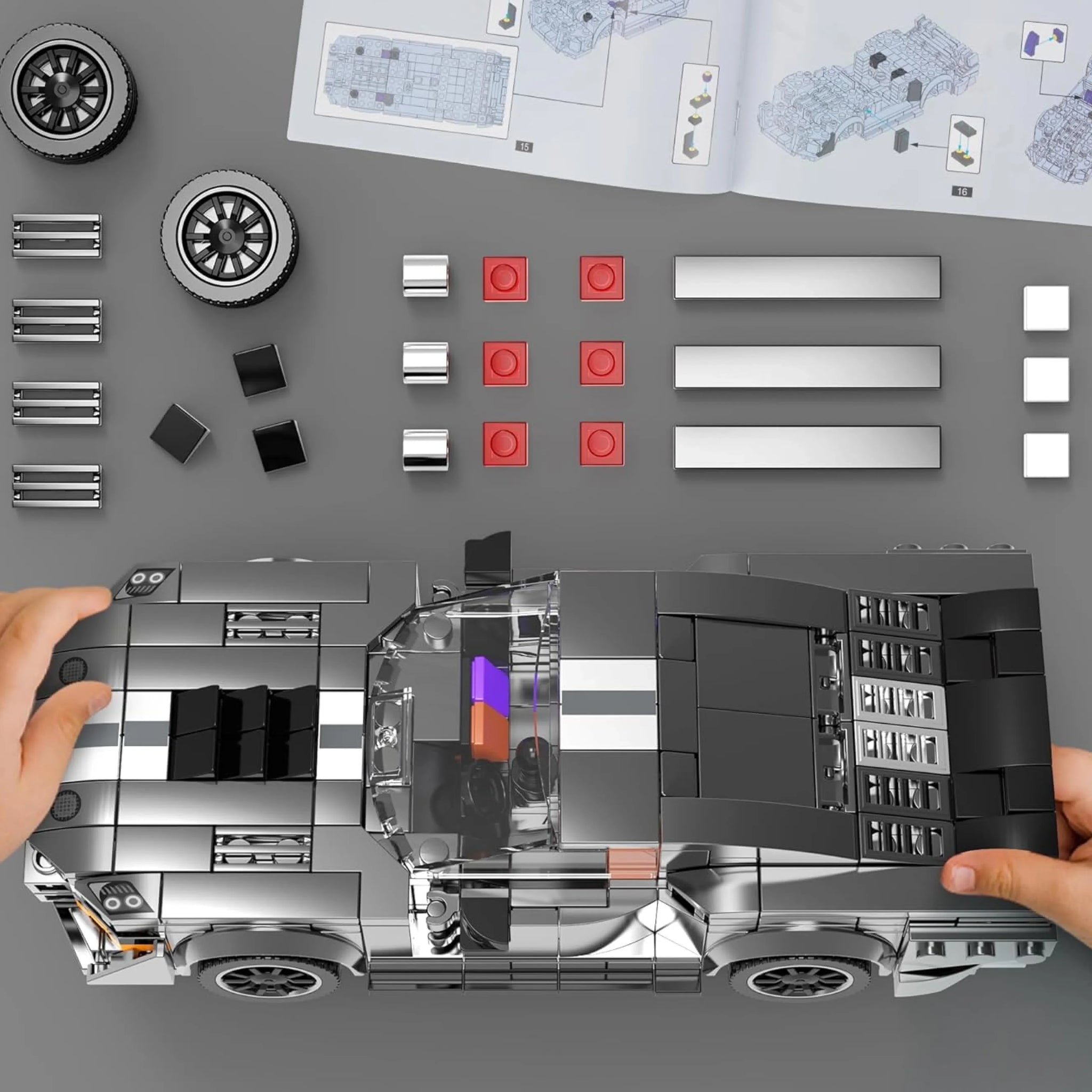 Ford Mustang Shelby GT500 (476 pcs) - Brics Craft