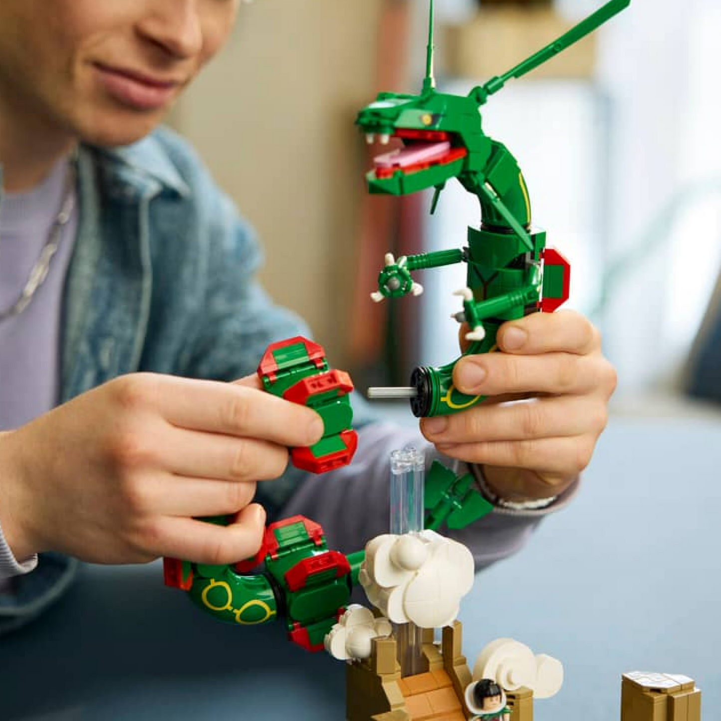 Pok&eacute;mon Rayquaza, capa Brics Craft, posi&ccedil;&atilde;o 12, 1083 pe&ccedil;as