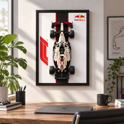 Quadro para F&oacute;rmula 1 - Max Verstappen RB21 com listra