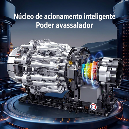 Motor Turbojato Mec&acirc;nico (1214 pe&ccedil;as)