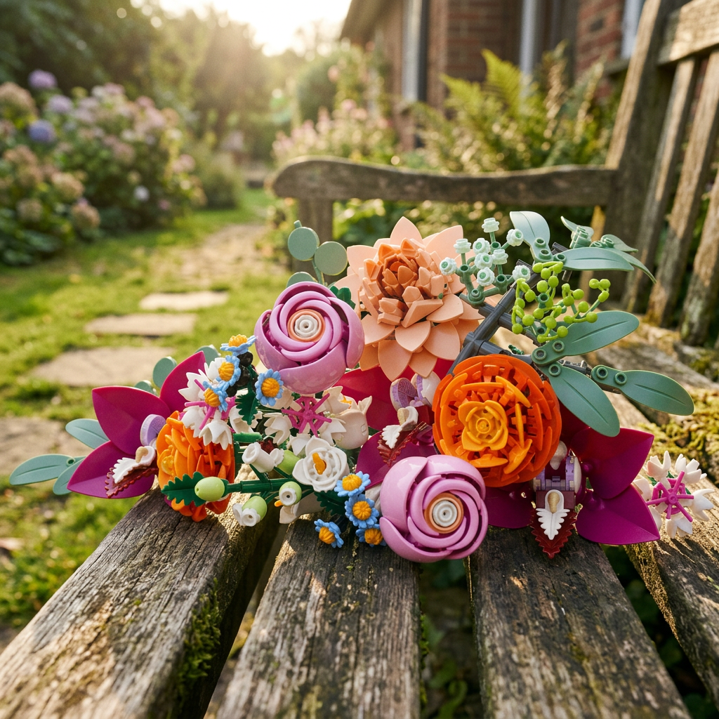 Buqu&ecirc; de Flores Rosa (749 pe&ccedil;as)