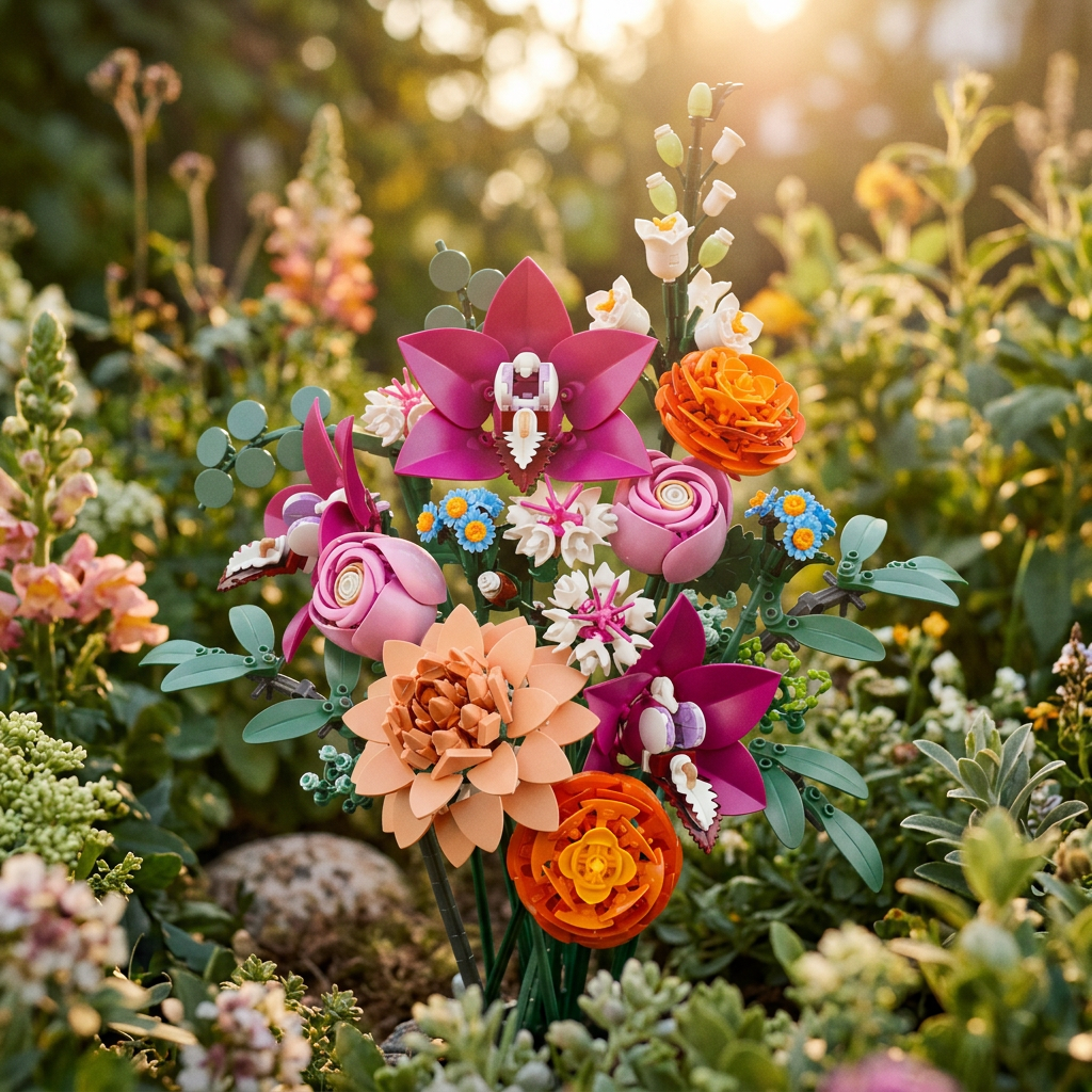 Buqu&ecirc; de Flores Rosa (749 pe&ccedil;as)