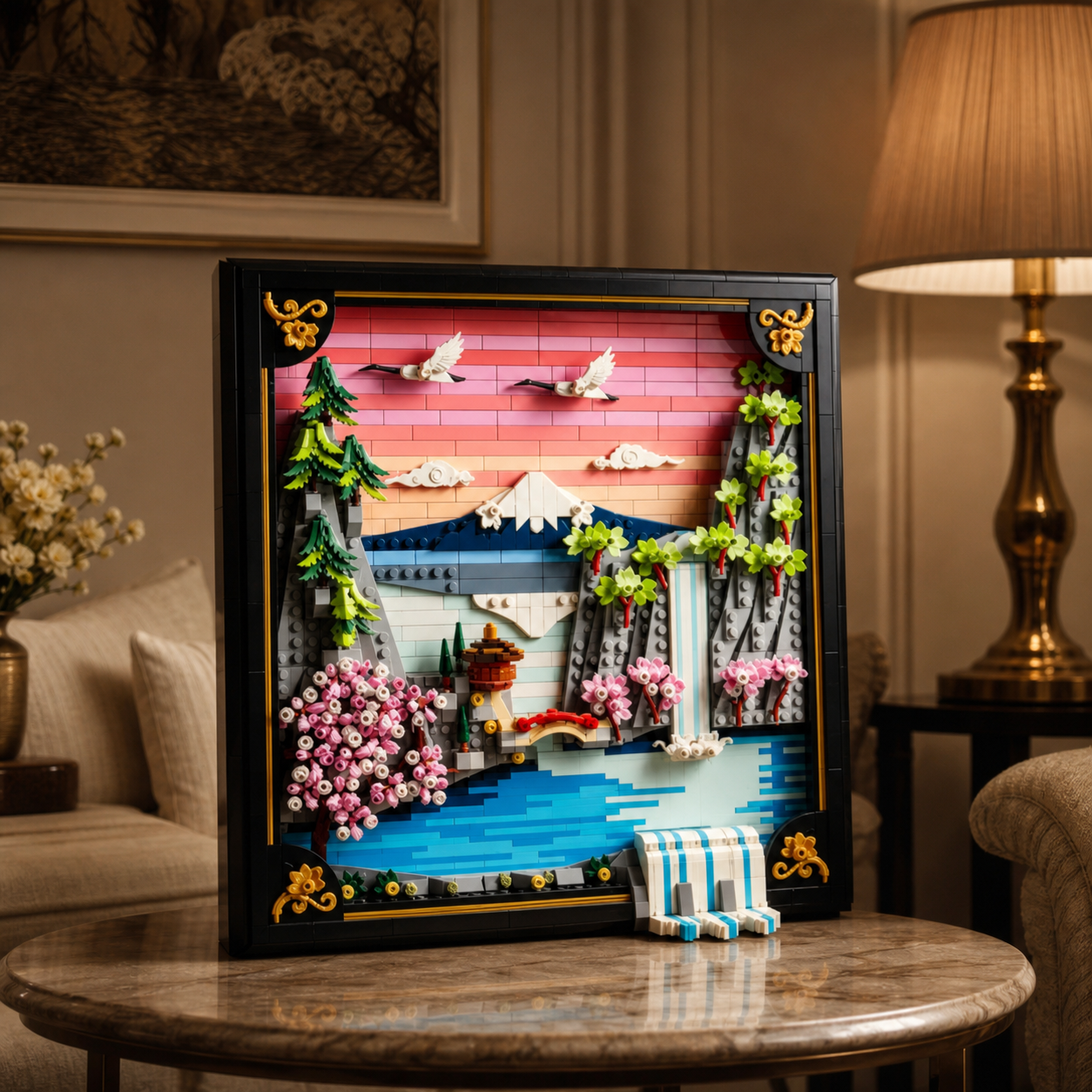 Quadro de Flor de Cerejeira Japonesa (1892 pe&ccedil;as)
