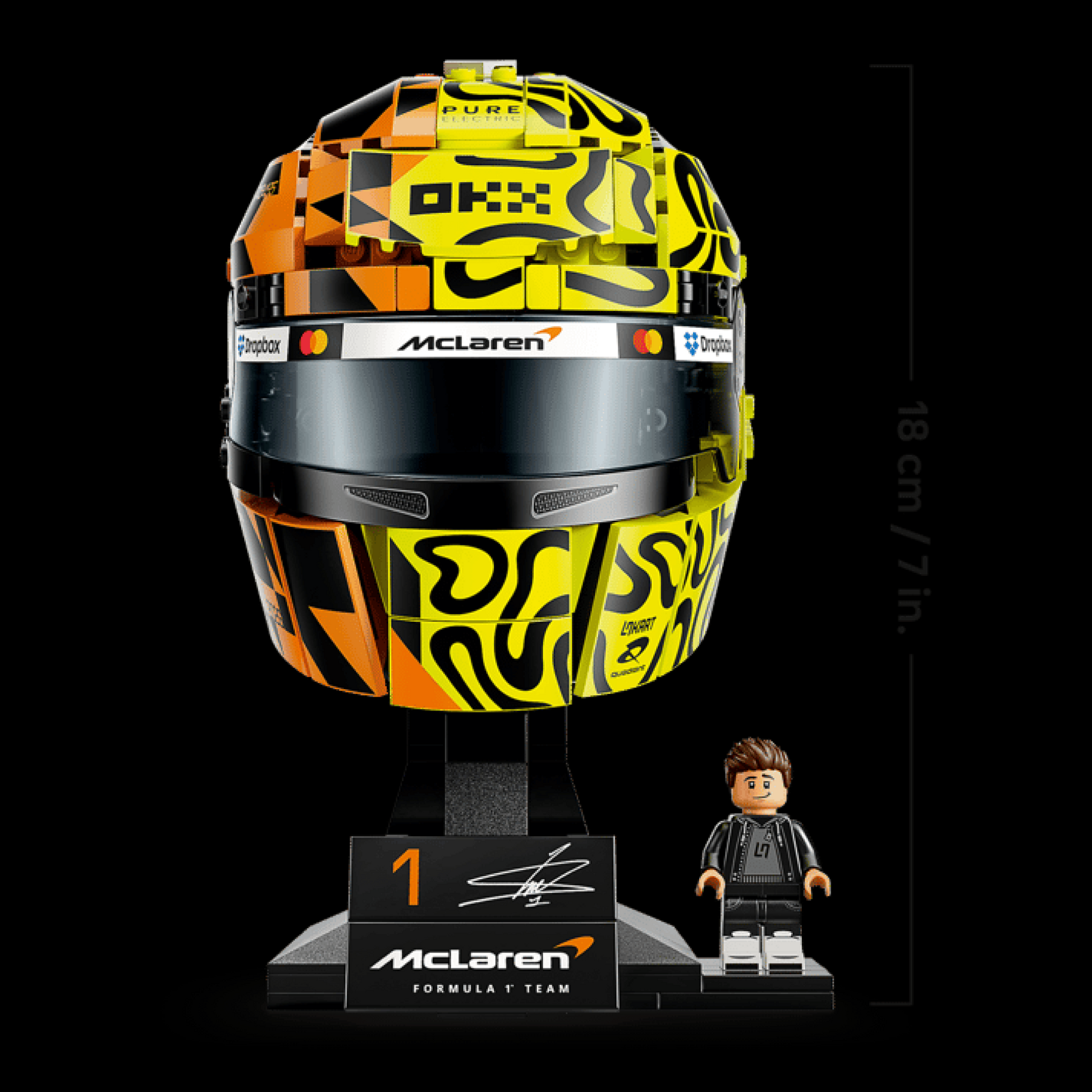 Capacete McLaren Mastercard - Lando Norris (793 pe&ccedil;as)