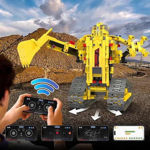 5 Carros de Constru&ccedil;&atilde;o Motorizados em 1 (555 pe&ccedil;as)