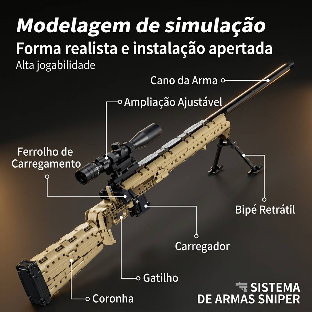 Fuzil de Precis&atilde;o M24 (1086 pe&ccedil;as)