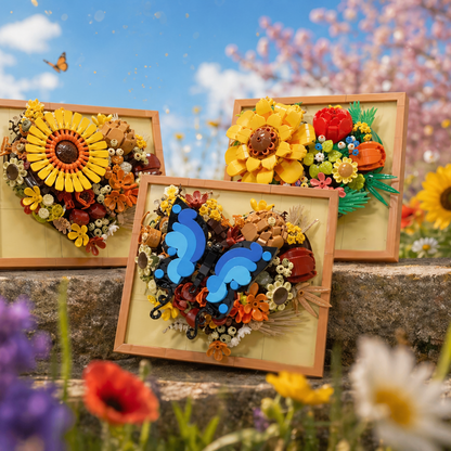 Moldura Floral 3D - Girassol (727 pe&ccedil;as)
